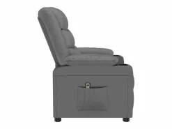 Clearance Sillón de relax | Silla | Sillón reclinable eléctrico de cuero sintético SHL8075 Gris