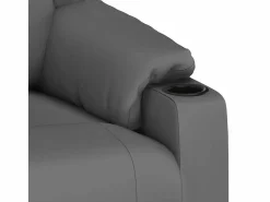 Clearance Sillón de relax | Silla | Sillón reclinable eléctrico de cuero sintético SHL8075 Gris