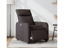 Discount Sillón de relax | Silla | Sillón reclinable eléctrico tela marrón oscuro SHL3804 Marru00f3n