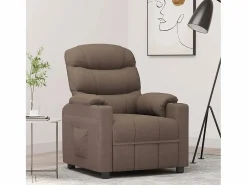 Online Sillón de relax | Silla | Sillón reclinable de tela gris taupe SHL9538 Topo
