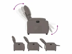 Sillón de relax | Silla | Sillón reclinable eléctrico tela gris taupé SHL8152