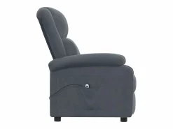 Sillón de relax | Silla | Sillón reclinable eléctrico de terciopelo gris oscuro SHL6046