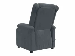 Sillón de relax | Silla | Sillón reclinable eléctrico de terciopelo gris oscuro SHL6046