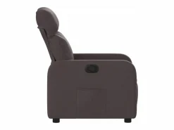 Online Sillón de relax | Silla | Sillón reclinable de tela marrón oscuro SHL6057 Marru00f3n