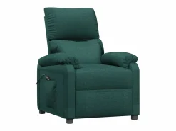 Sillón de relax | Silla | Sillón reclinable eléctrico tela verde oscuro SHL5705