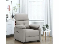 Hot Sillón de relax | Silla | Sillón reclinable eléctrico tela gris taupé SHL2578 Topo