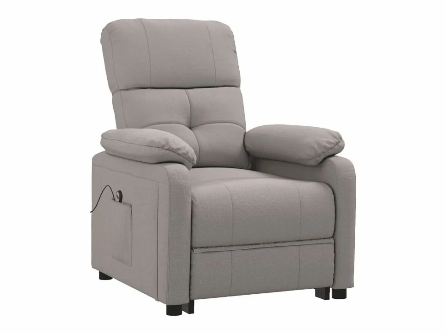 Hot Sillón de relax | Silla | Sillón reclinable eléctrico tela gris taupé SHL2578 Topo