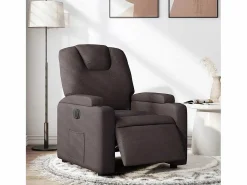 Sillón de relax | Silla | Sillón reclinable eléctrico tela marrón oscuro SHL6882