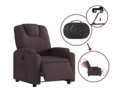 Sillón de relax | Silla | Sillón reclinable eléctrico tela marrón oscuro SHL6882