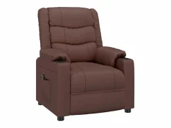 Sillón de relax | Silla | Sillón reclinable eléctrico de cuero sintético marrón SHL7037 Sillón Relax