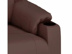 Sillón de relax | Silla | Sillón reclinable eléctrico de cuero sintético marrón SHL7037 Sillón Relax