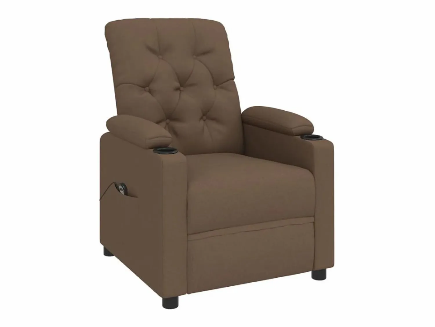 Sillón de relax | Silla | Sillón reclinable eléctrico de tela marrón SHL3626