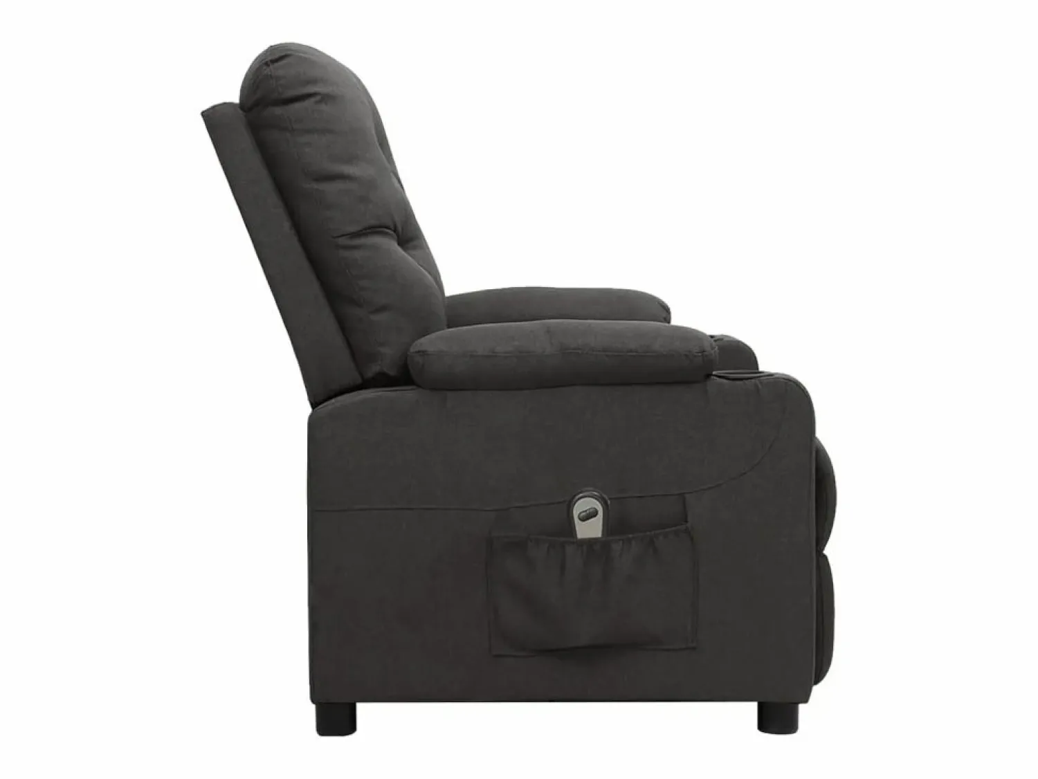 Sillón de relax | Silla | Sillón reclinable eléctrico de tela gris oscuro SHL5930