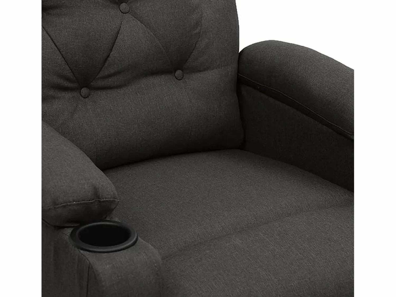 Sillón de relax | Silla | Sillón reclinable eléctrico de tela gris oscuro SHL5930