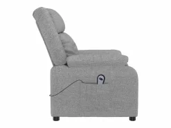 Online Sillón de relax | Silla | Sillón reclinable eléctrico tela claro SHL4841 Gris