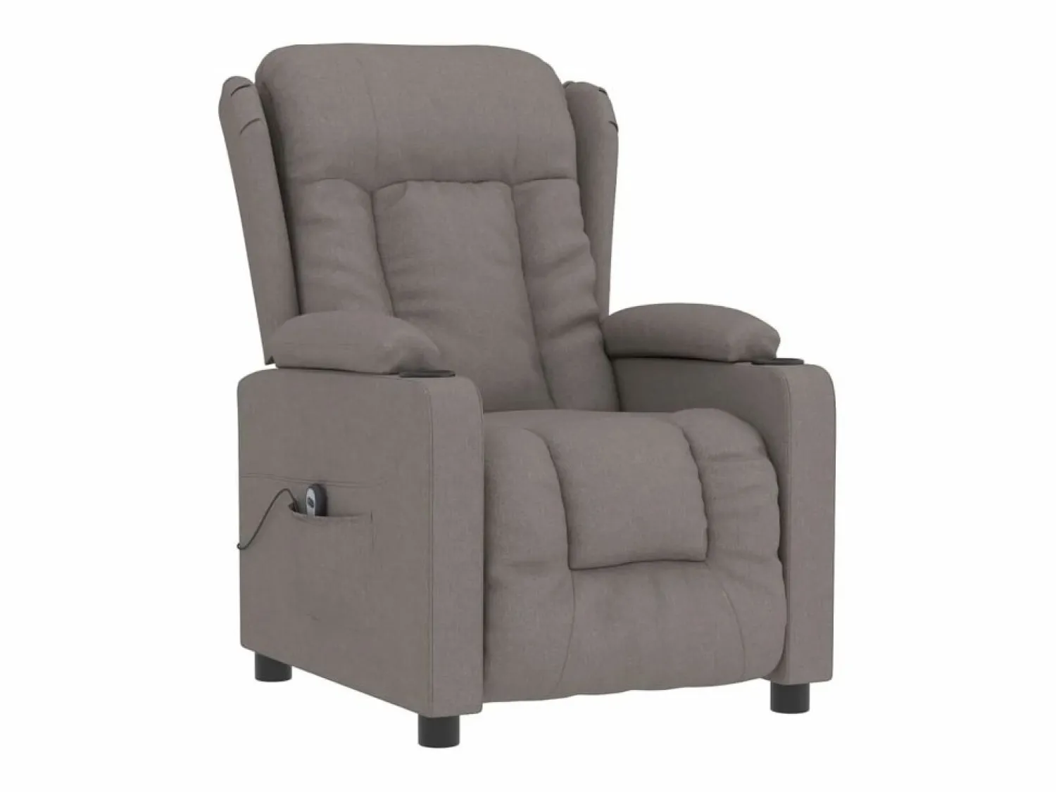 Sillón de relax | Silla | Sillón reclinable eléctrico tela gris taupé SHL4584