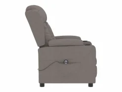 Sillón de relax | Silla | Sillón reclinable eléctrico tela gris taupé SHL4584