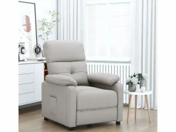 Sillón de relax | Silla | Sillón reclinable de tela gris taupe SHL8503 Sillón Relax