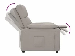 Sillón de relax | Silla | Sillón reclinable de tela gris taupe SHL8503 Sillón Relax