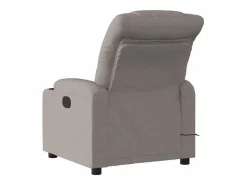 Sillón de relax | Sillón reclinable de masaje eléctrico tela gris taupe SHL4423