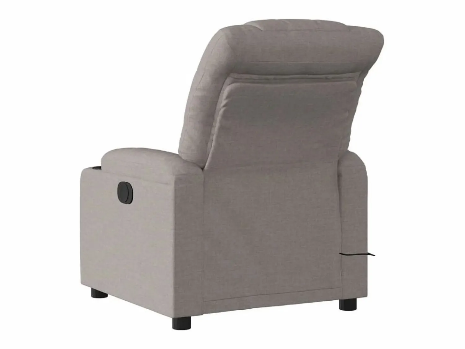 Sillón de relax | Sillón reclinable de masaje eléctrico tela gris taupe SHL4423