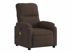 Discount Sillón de relax | Sillón reclinable de masaje eléctrico tela de microfibra marrón SHL7910 Marru00f3n