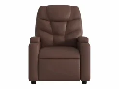 Outlet Sillón de relax | Sillón reclinable de cuero sintético marrón SHL4378 Sillón Relax