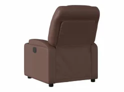 Outlet Sillón de relax | Sillón reclinable de cuero sintético marrón SHL4378 Sillón Relax