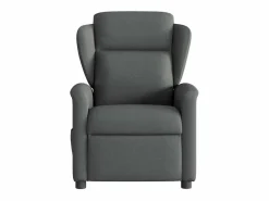 New Sillón de relax | Sillón reclinable de masaje de tela gris oscuro SHL3509 Gris antracita