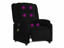 Hot Sillón de relax | Sillón reclinable de masaje eléctrico tela SHL5780 Negro