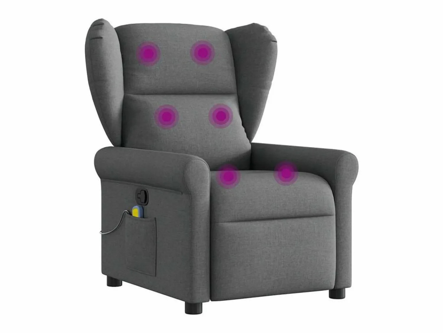 Sale Sillón de relax | Sillón reclinable de masaje de tela gris oscuro SHL9390 Sillón De Masaje