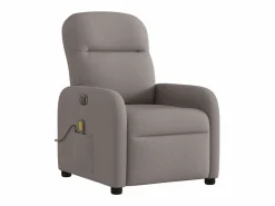 Hot Sillón de relax | Sillón reclinable de masaje eléctrico tela gris taupe SHL2487 Topo
