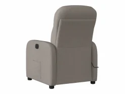 Hot Sillón de relax | Sillón reclinable de masaje eléctrico tela gris taupe SHL2487 Topo