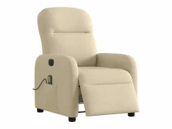 Sillón de relax | Sillón reclinable de masaje eléctrico tela color SHL3926 Crema