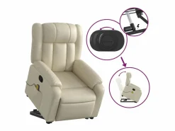 Sillón de relax | Sillón reclinable de masaje de pie cuero artificial color SHL6735