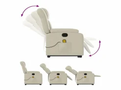 Sillón de relax | Sillón reclinable de masaje de pie cuero artificial color SHL6735