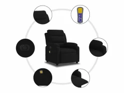 Clearance Sillón de relax | Sillón reclinable de masaje eléctrico terciopelo SHL8096 Sillón De Masaje