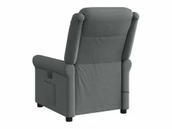 Outlet Sillón de relax | Sillón reclinable de masaje de tela gris oscuro SHL9685 Gris antracita