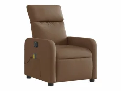 Outlet Sillón de relax | Sillón reclinable de masaje eléctrico tela marrón SHL9236 Sillón De Masaje