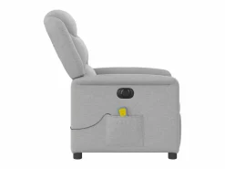 Outlet Sillón de relax | Sillón reclinable de masaje eléctrico tela nube SHL9642 Gris