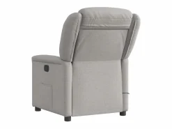 Outlet Sillón de relax | Sillón reclinable de masaje eléctrico tela nube SHL9642 Gris