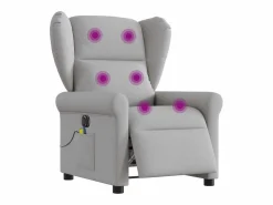 Sillón de relax | Sillón reclinable de masaje eléctrico tela nube SHL6141