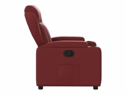 Sillón de relax | Sillón reclinable de cuero sintético tinto SHL8150