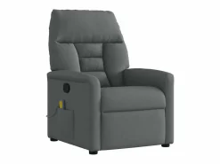 Outlet Sillón de relax | Sillón reclinable de masaje de tela gris oscuro SHL8722 Sillón De Masaje