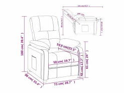 Best Sillón de relax | Sillón reclinable de tela SHL9425 Sillón Relax