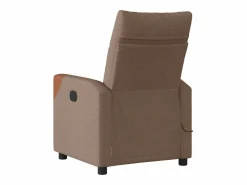 Sillón de relax | Sillón reclinable con masaje de tela marrón SHL6729