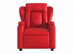 Sillón de relax | Sillón reclinable de cuero sintético SHL2699 Rojo