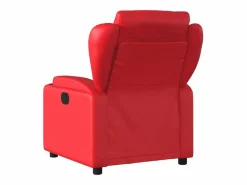 Sillón de relax | Sillón reclinable de cuero sintético SHL2699 Rojo
