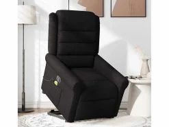 New Sillón de relax | Sillón reclinable de masaje elevable tela SHL7707 Negro