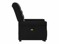 New Sillón de relax | Sillón reclinable de masaje elevable tela SHL7707 Negro